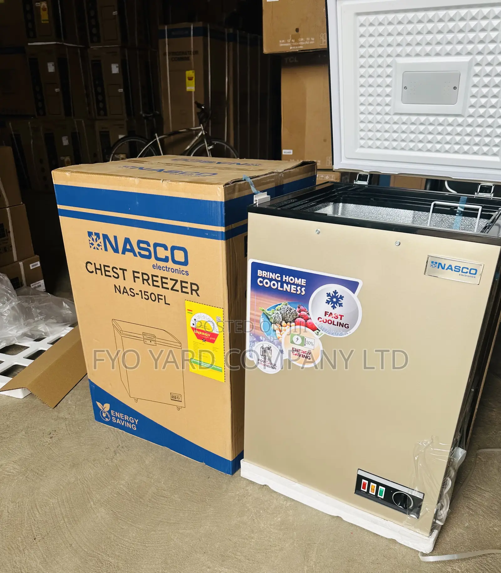 Energy Efficient Fast Cooling Nasco 100l Capacity Chest Freezer