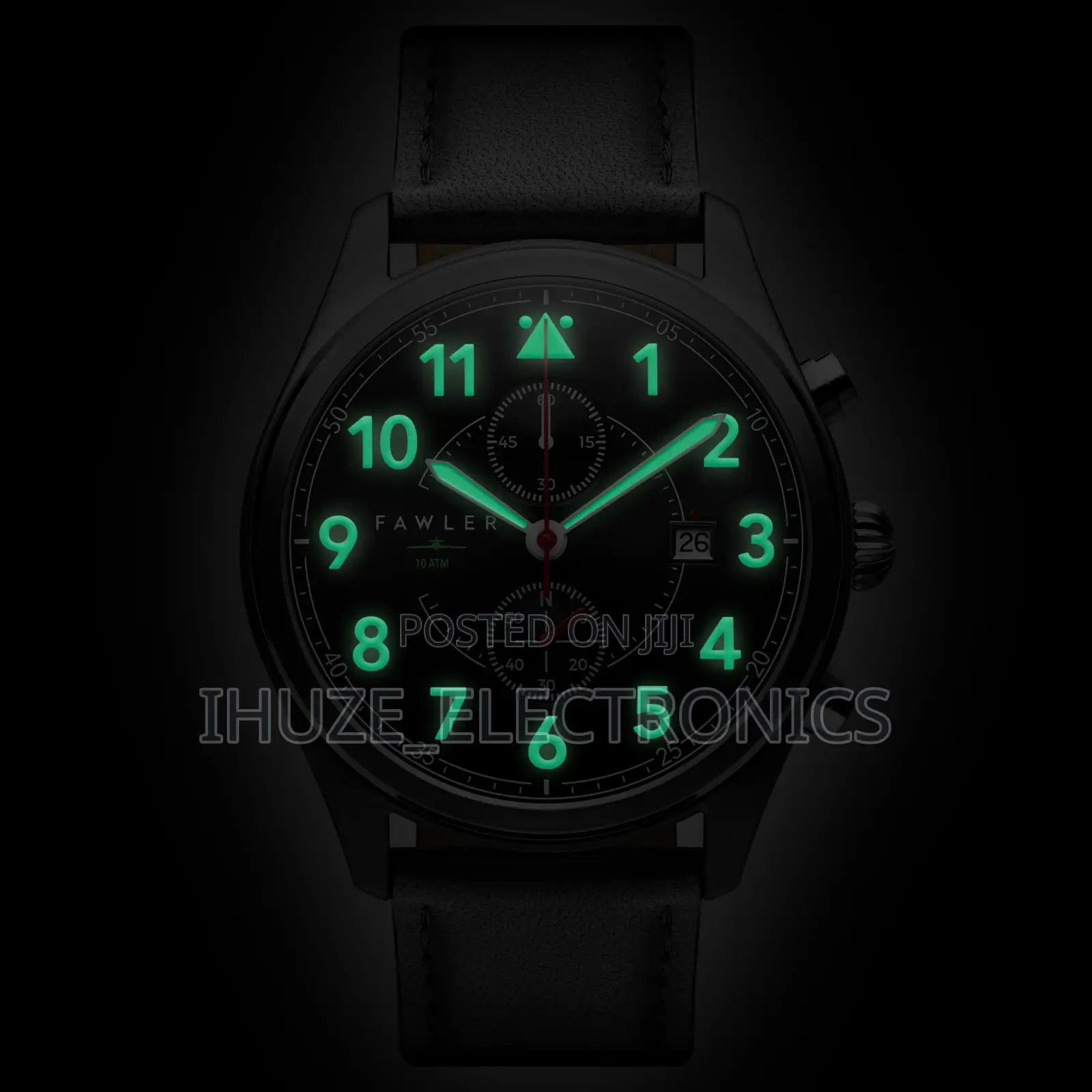 Fraser | Black Pilot’S Chronograph Watch
