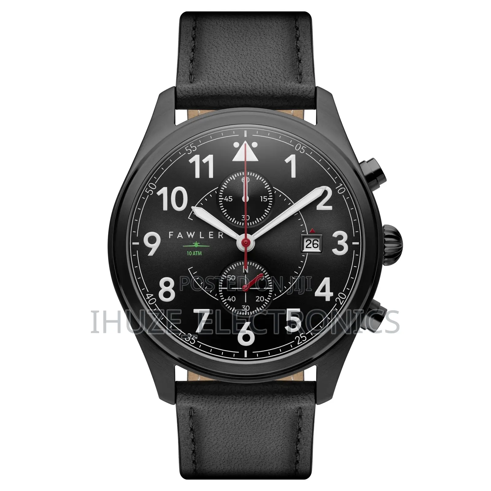 Fraser | Black Pilot’S Chronograph Watch