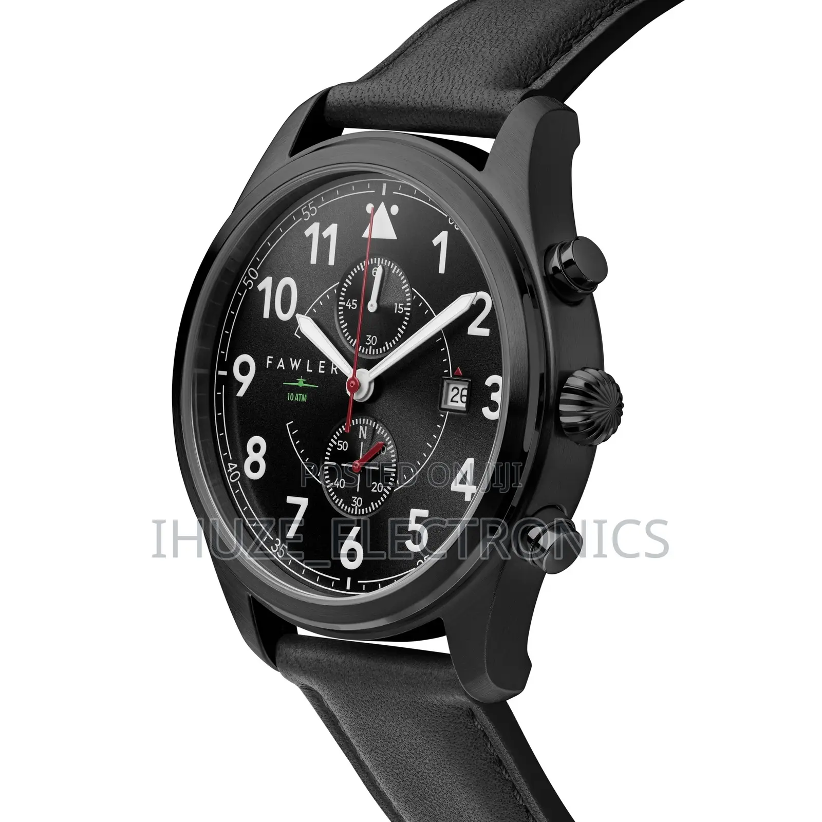 Fraser | Black Pilot’S Chronograph Watch