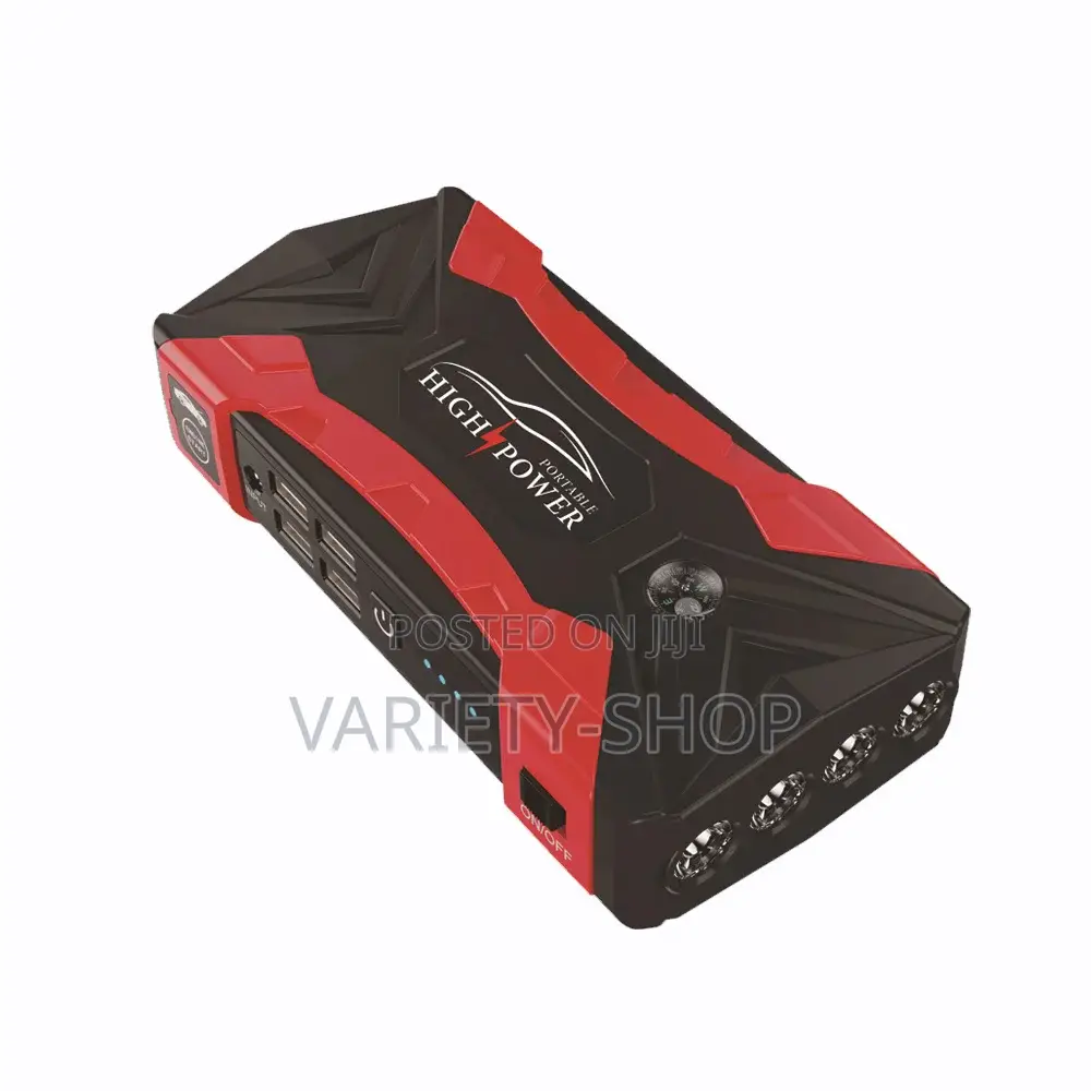 Vehicle Jump Starter With Portable Air Compressor