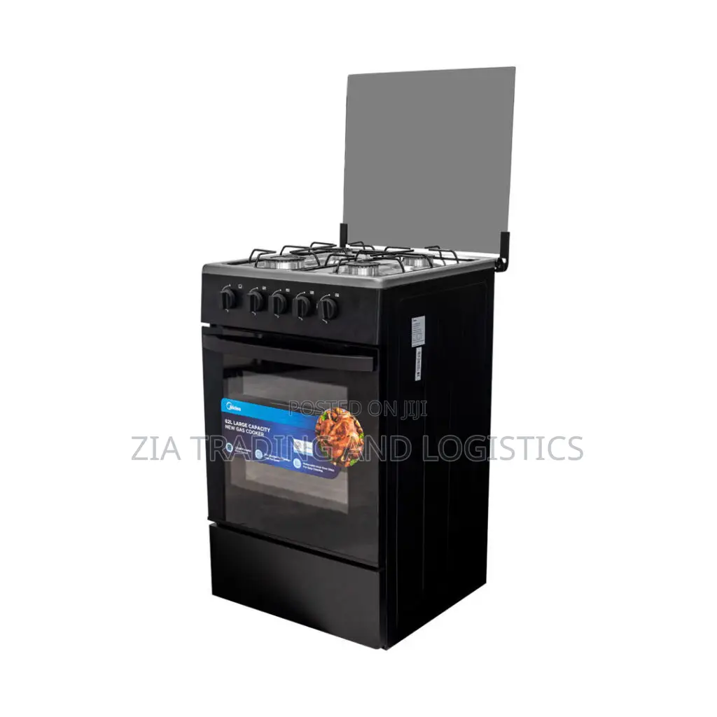 Midea Gas Cooker 4 Burner (50 X 50)Cm Black Sp5055t082-B