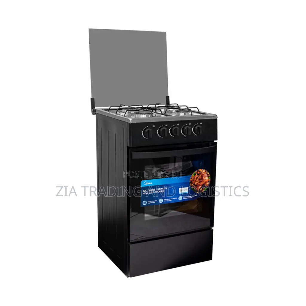 Midea Gas Cooker 4 Burner (50 X 50)Cm Black Sp5055t082-B