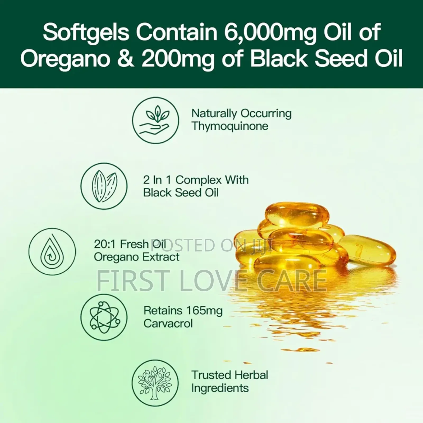 Vivonu Oil of Oregano With Black Seed Oil