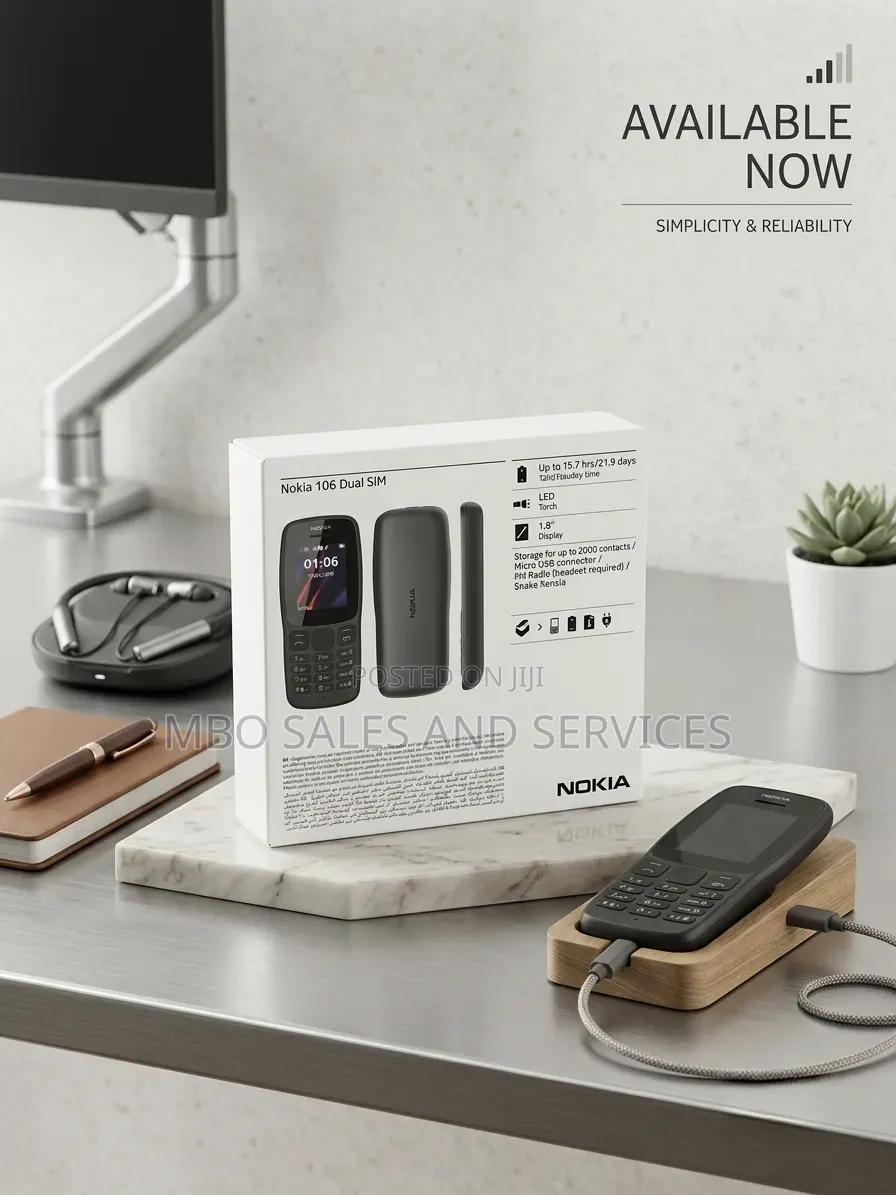 New Nokia 106 Black
