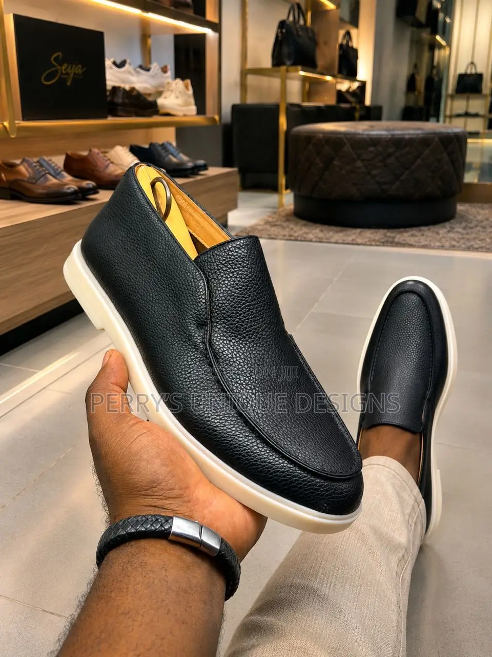 Loro Piana Style Leather Loafer