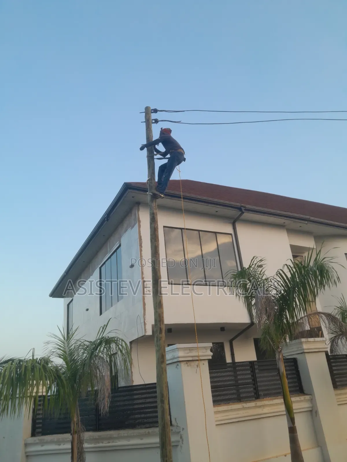 Service Pole Installation