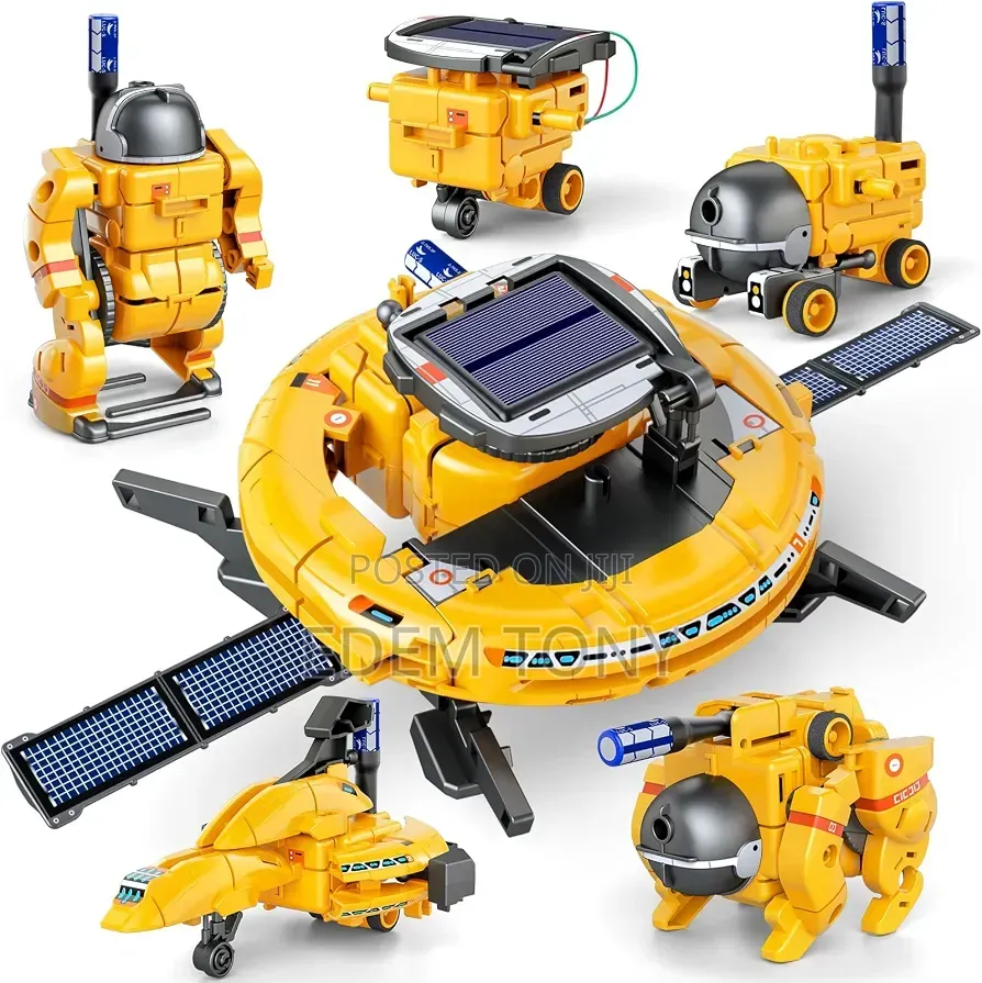 6-in-1 Solar Powered Space Fleet Stem Kit for Educational Building