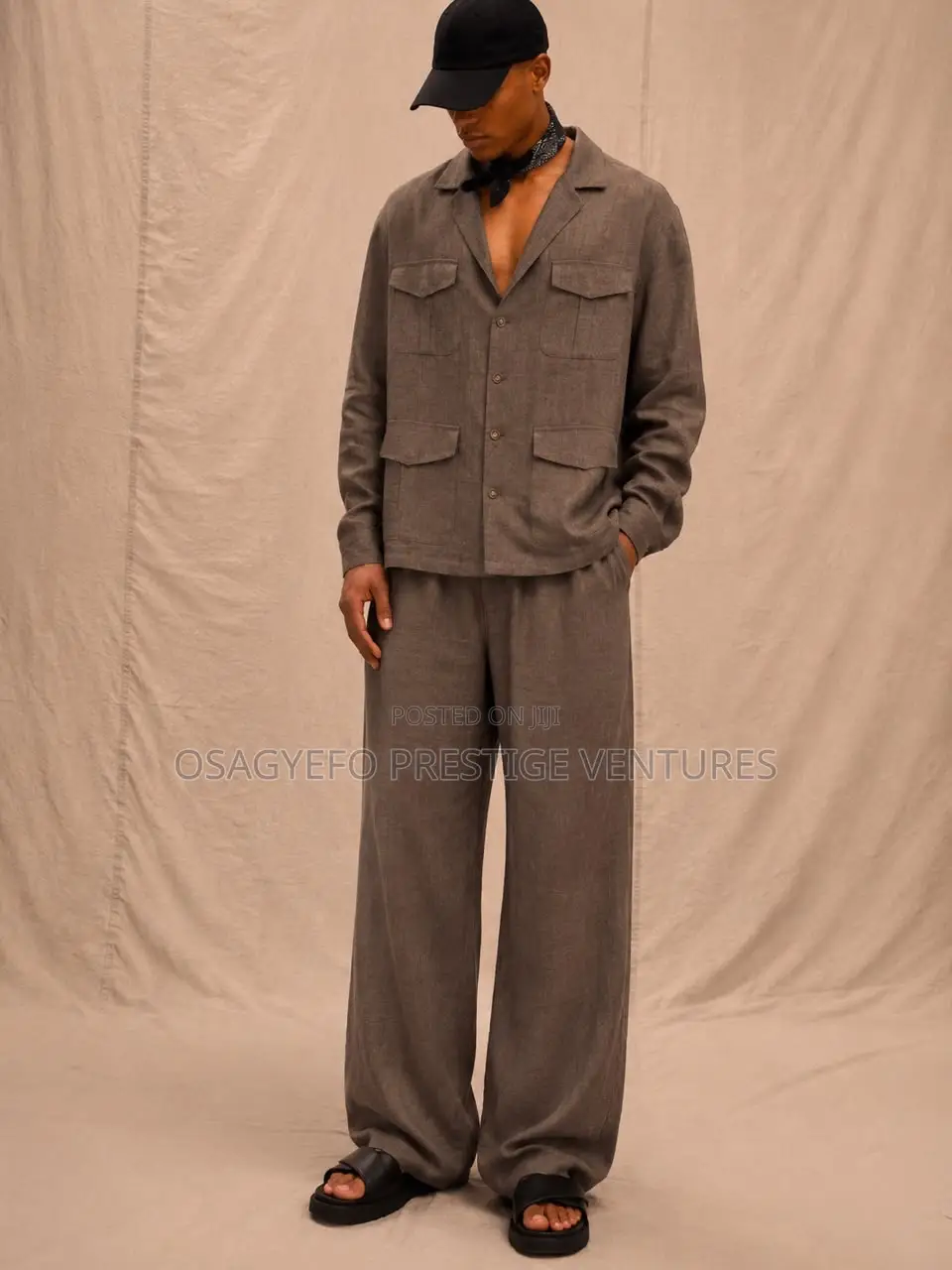 Hardest Big Boy Linen Executive Top and Down
