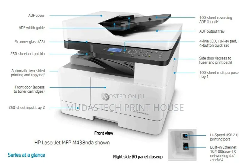 Hp Laserjet A3 Black and White Wireless Brand New Photocopy