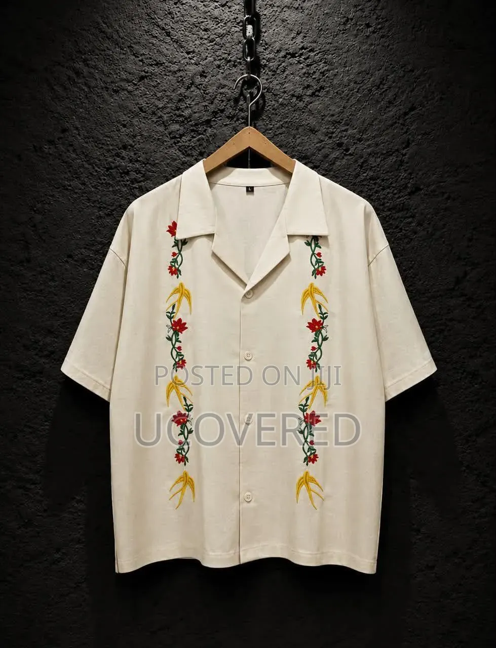 Embroidered Button-Up Shirts