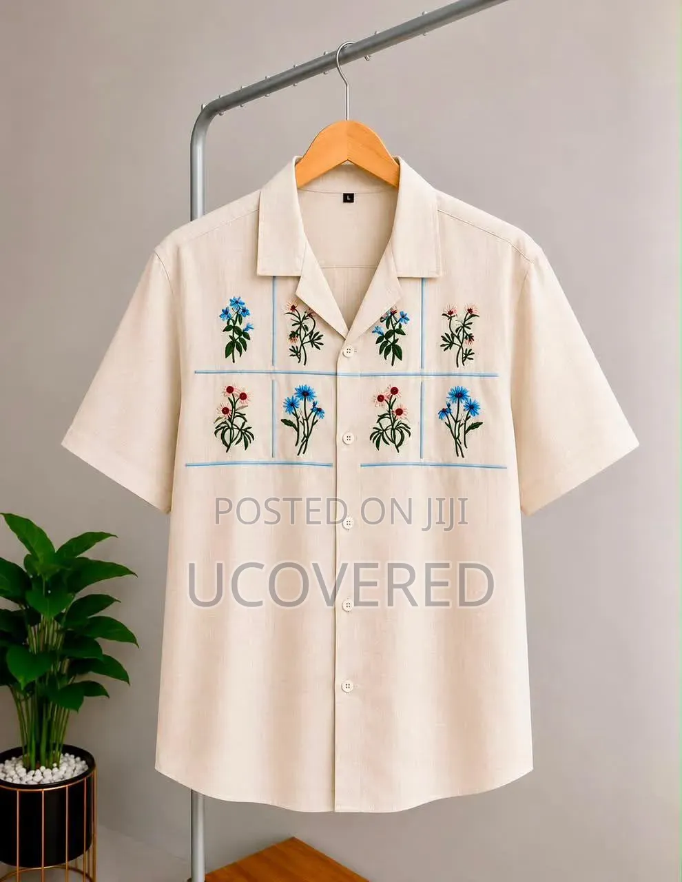 Embroidered Button-Up Shirts