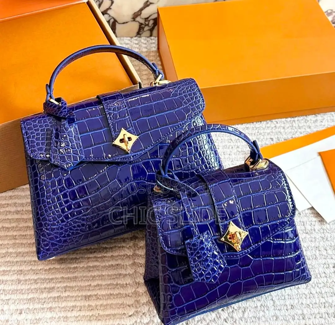 Croc Leather Handbag