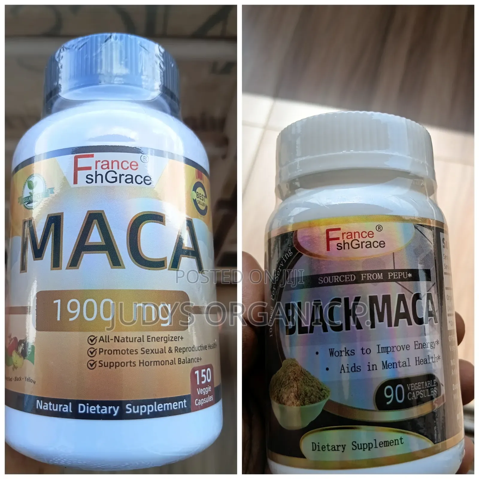 Maca and Black Maca Capsules( Ghc250 Each)