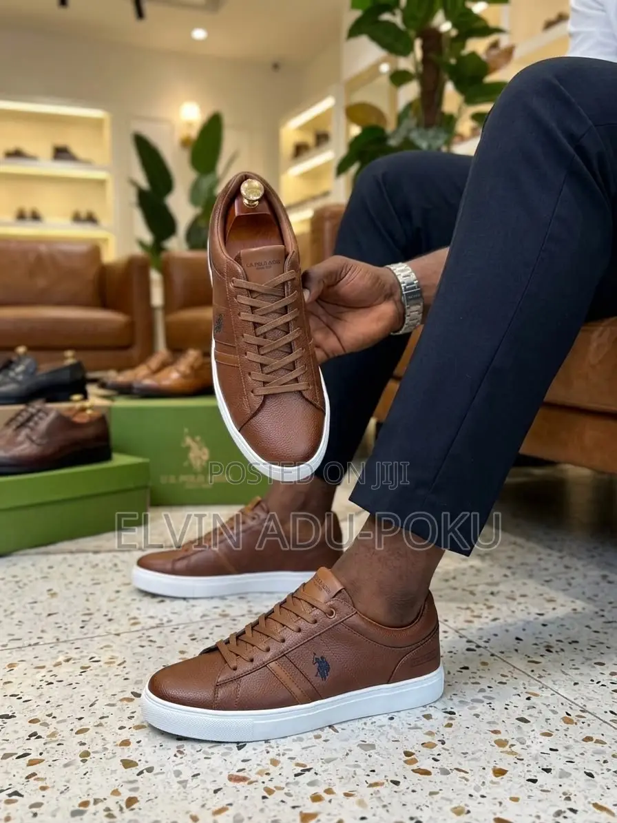 Ralph Lauren Polo Leather Sneaker in Different Colours , Swipe >