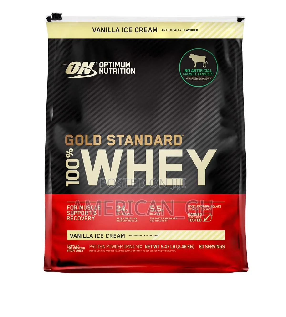 Optimum Nutrition Gold Standard 100% Whey Protein Vanilla, 2.48kg