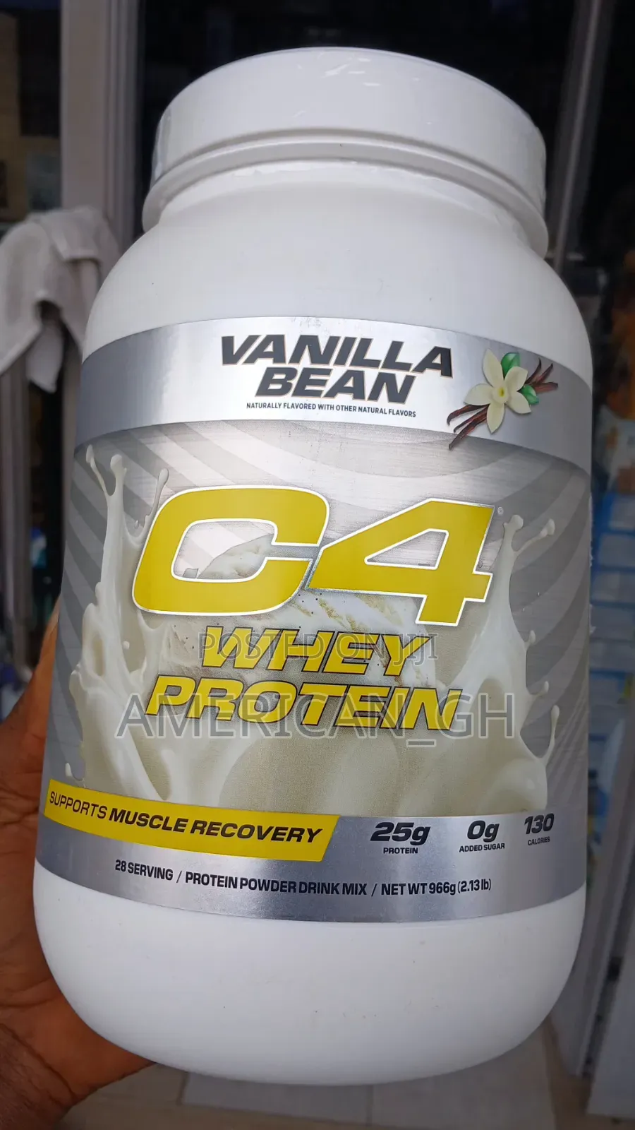 C4 Whey Protein Powder, Vanilla Bean Flavor, 966g