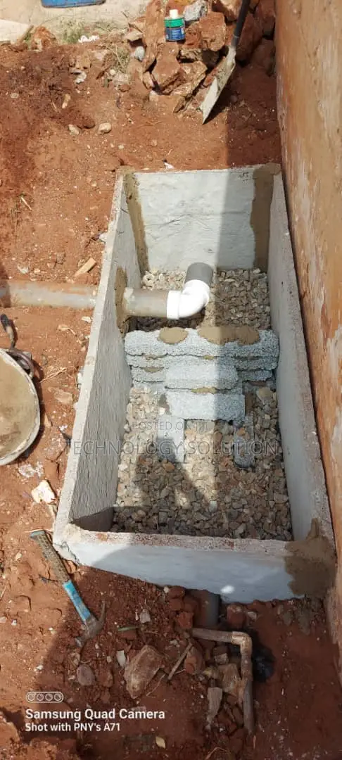 Plumbering Work and Building Biodigester Toilet