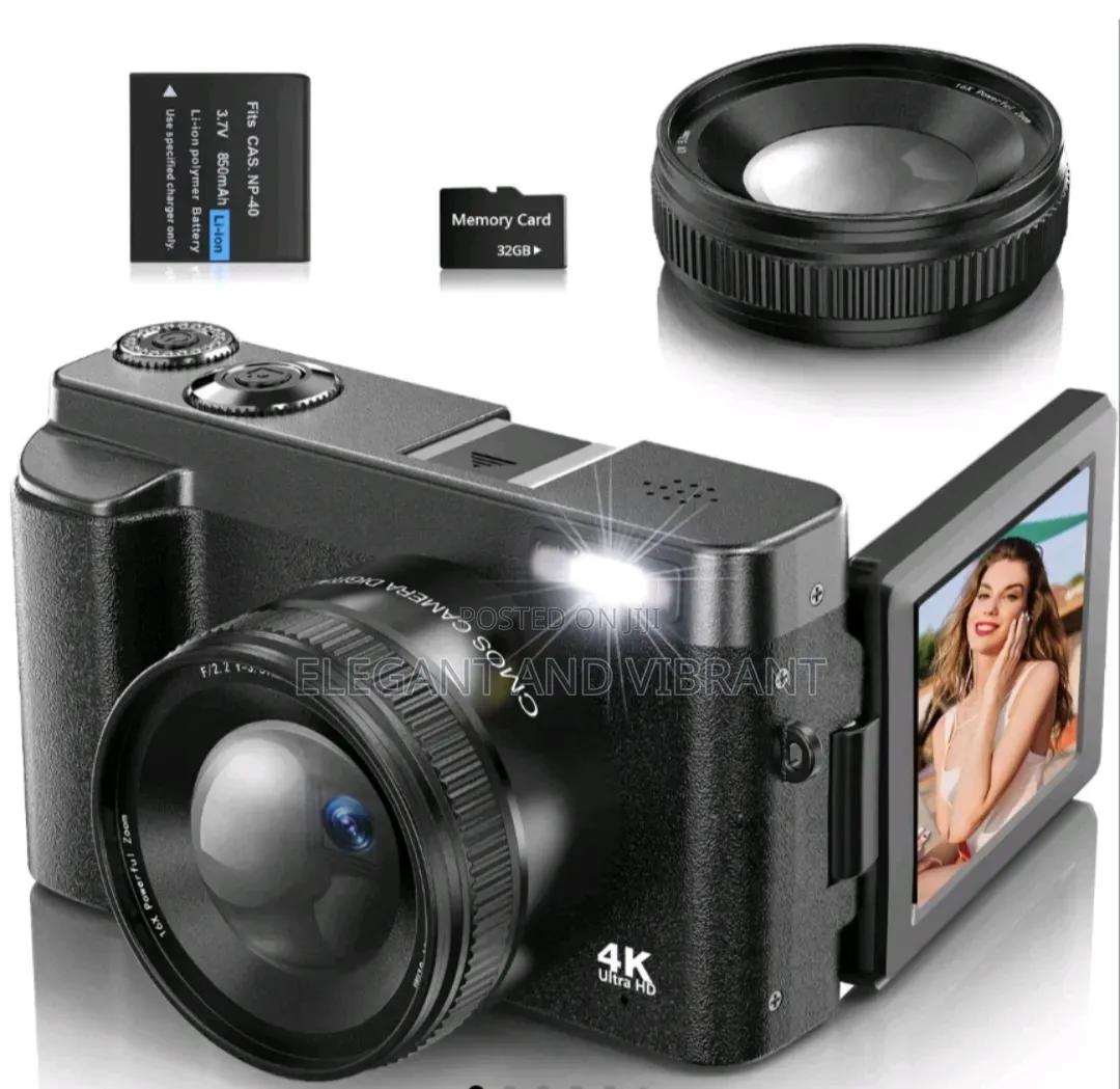 Digital Camera 48MP Ultra HD Resolution16x, Autofocus Vlog DC101