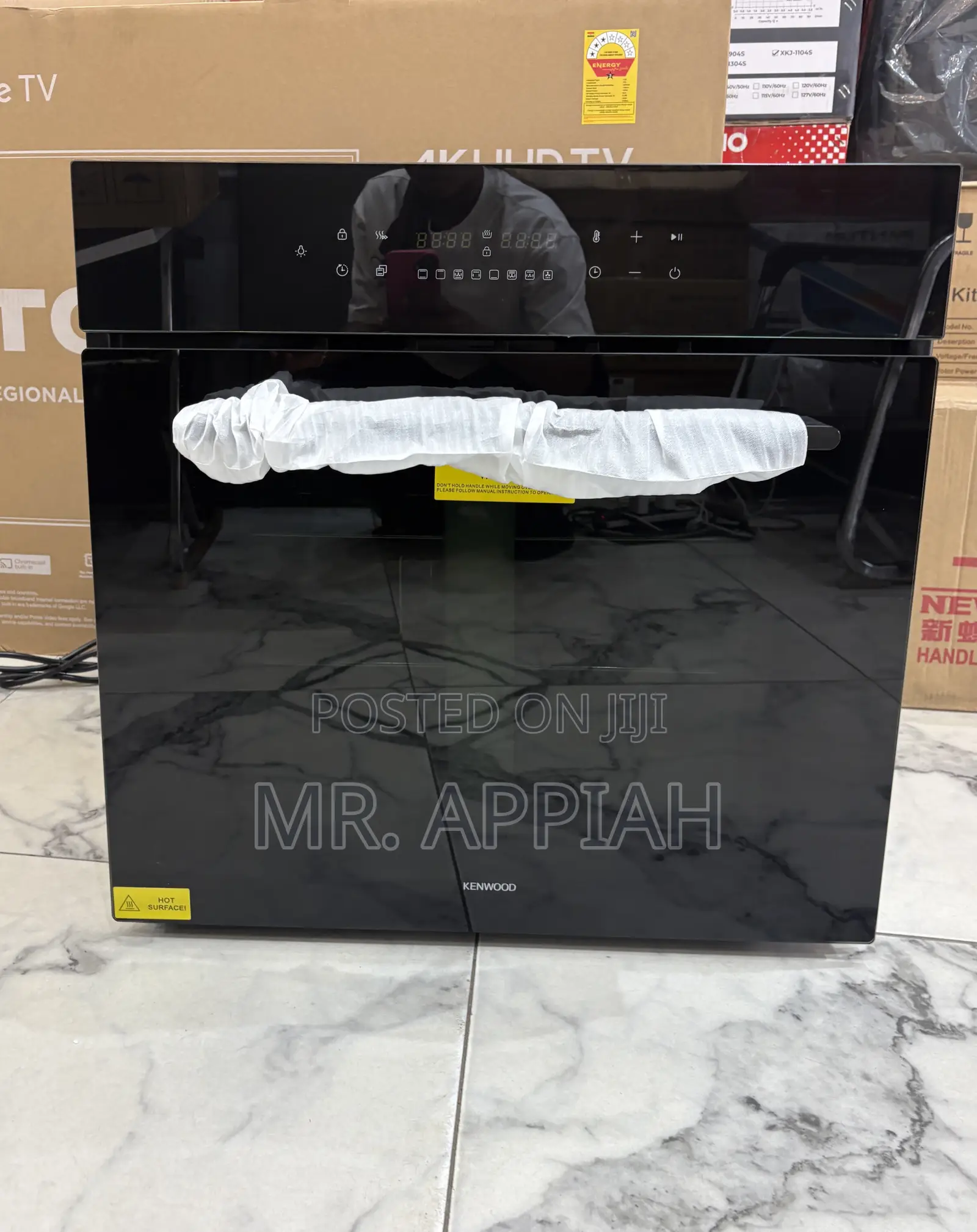Super Classic Kenwood 90cm Built in Tempered Glass Oven 