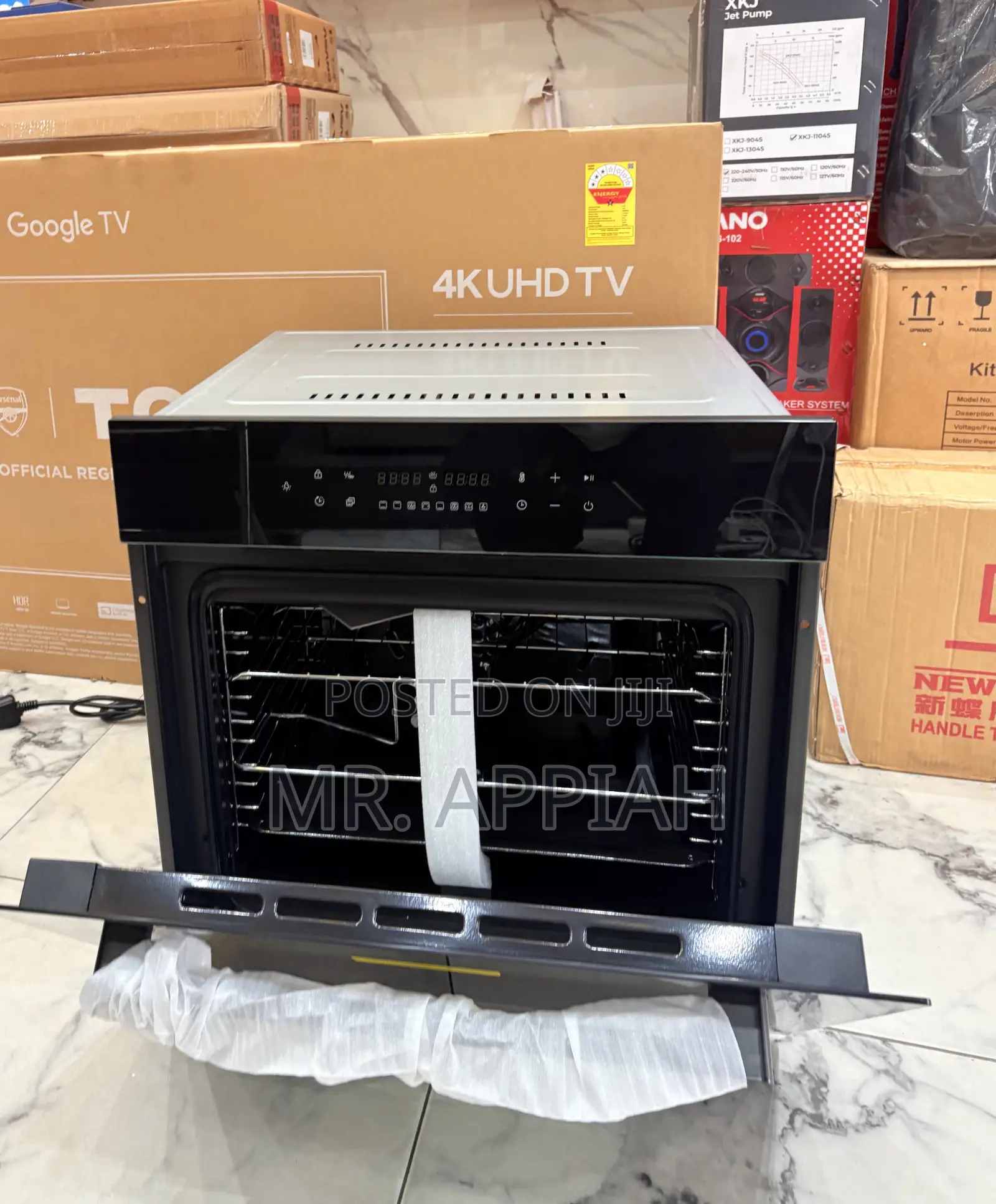 Super Classic Kenwood 90cm Built in Tempered Glass Oven 