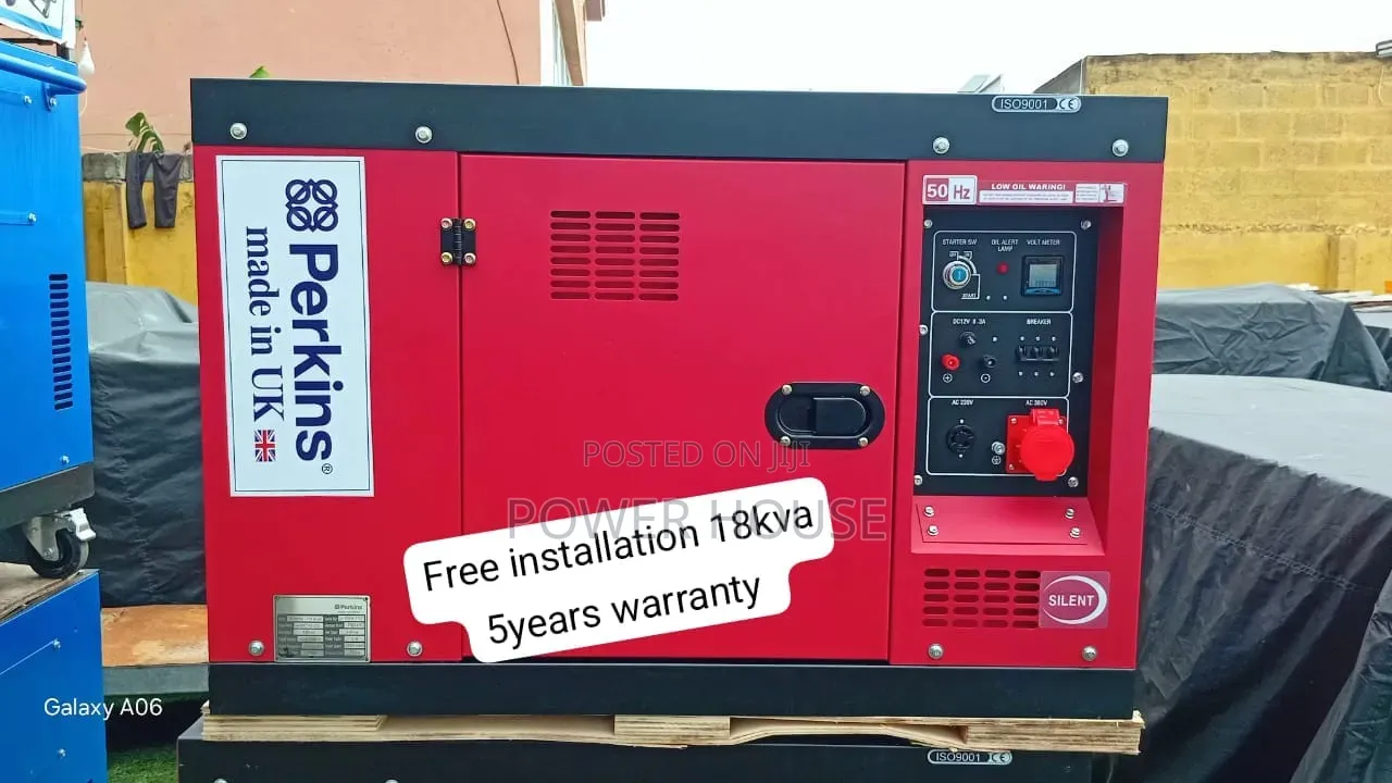 Heavy Duty Perkins 18kva Silent Diesel Generator 18kva