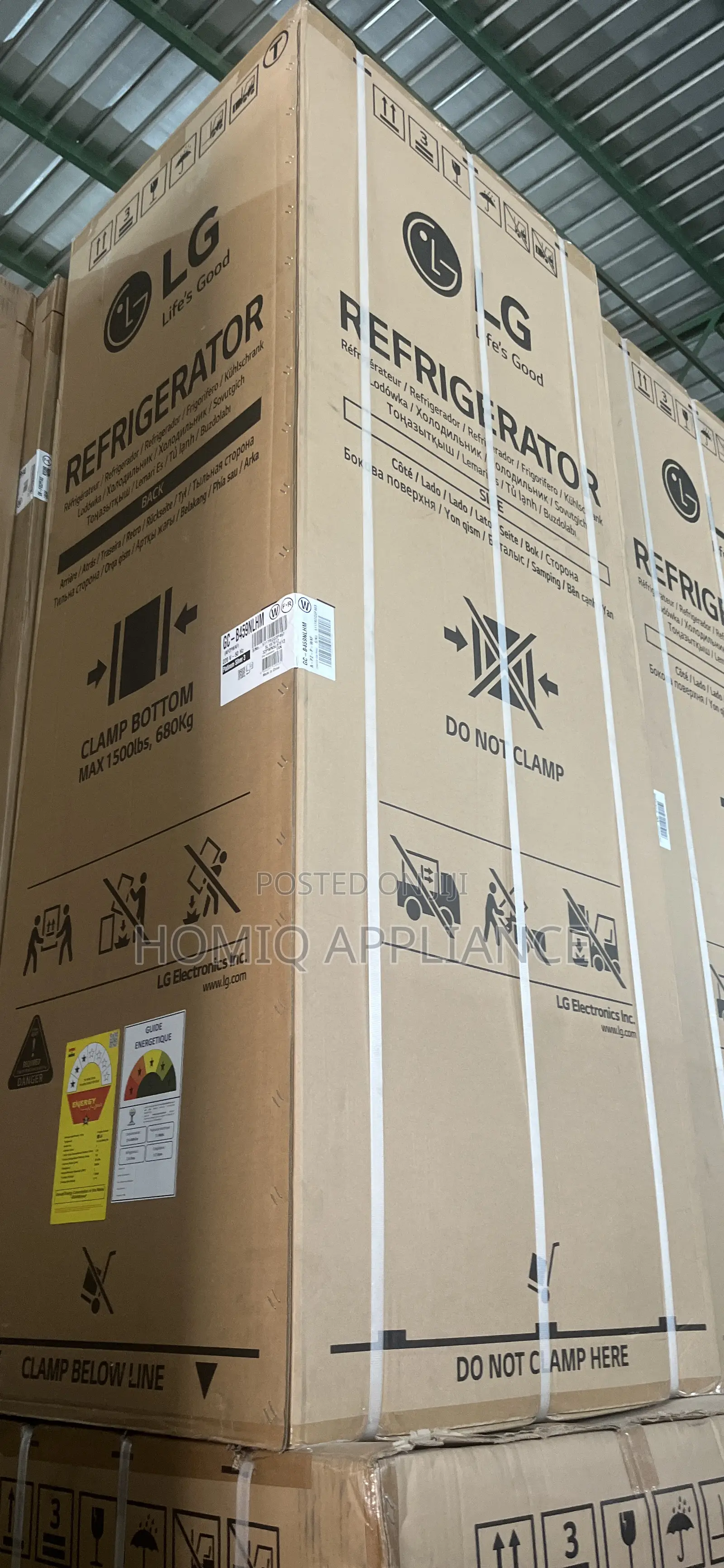 New Lg 395l Double Door Top Freezer Fridge (Gn-B392pxgb)
