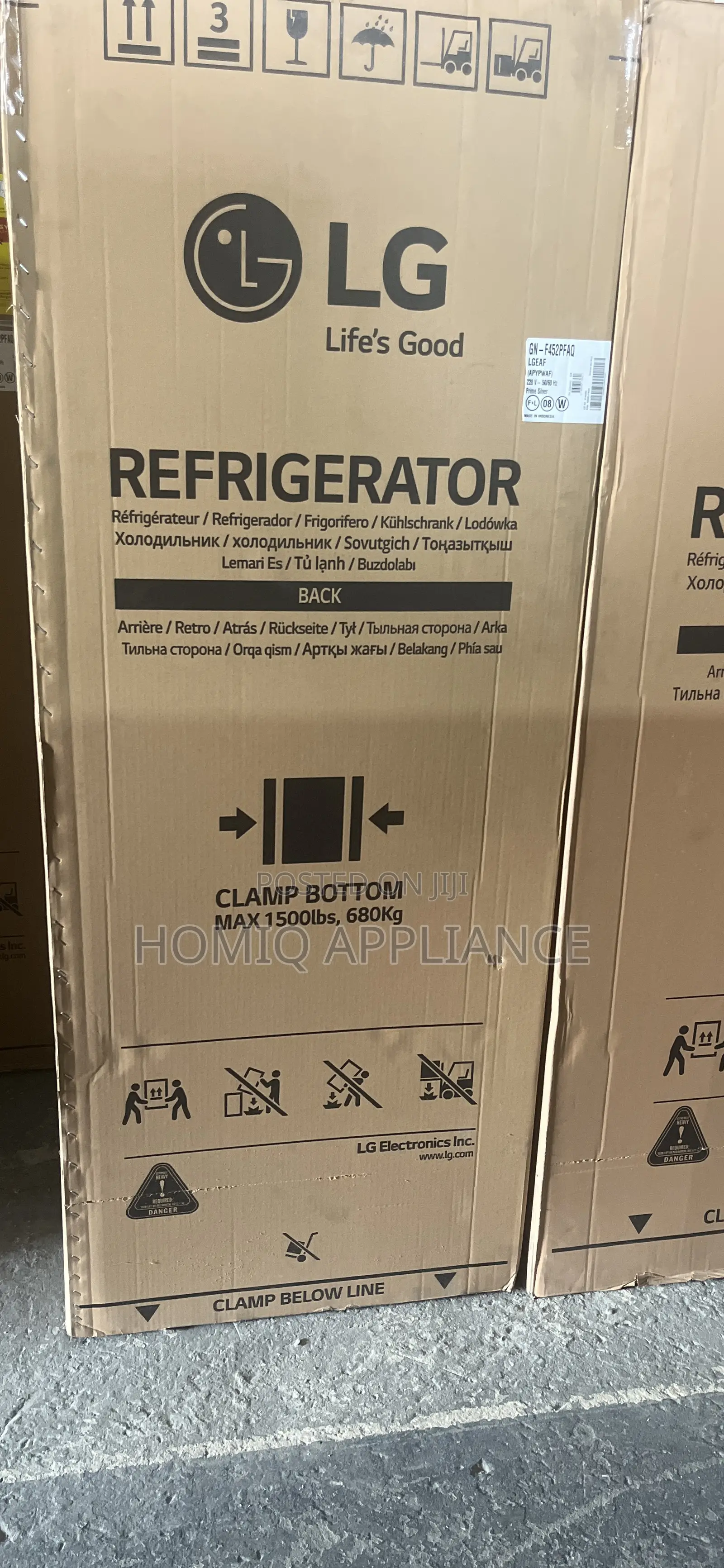 New Lg 395(L) Top Freezer Refrigerator