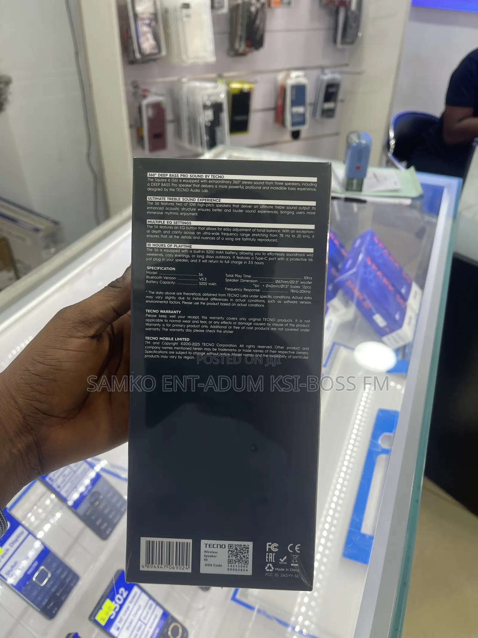 Tecno Square 6 360 Thumping Bass