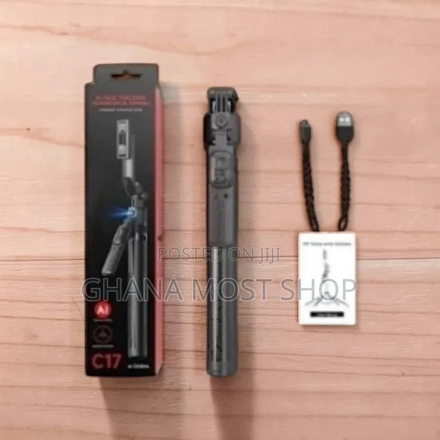 C17 Ai Face Tracking Selfie Stick Quadrapod(32170)