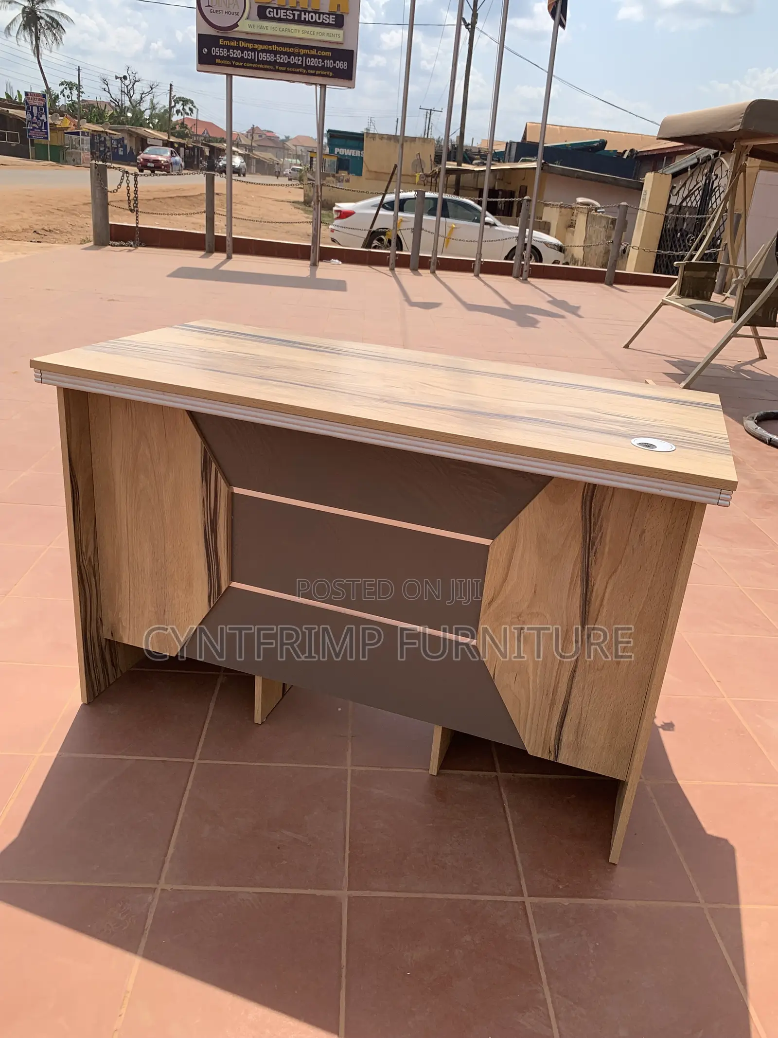 3-Drawer Executive Office Desk