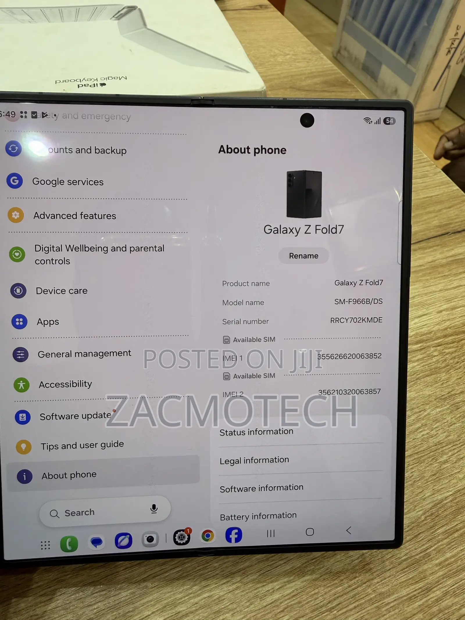 Samsung Galaxy Z Fold7 256 GB Black