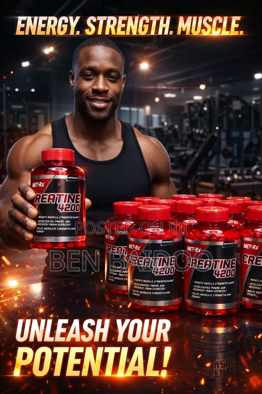 Creatine Capsules Supplement (Refuel Energy)