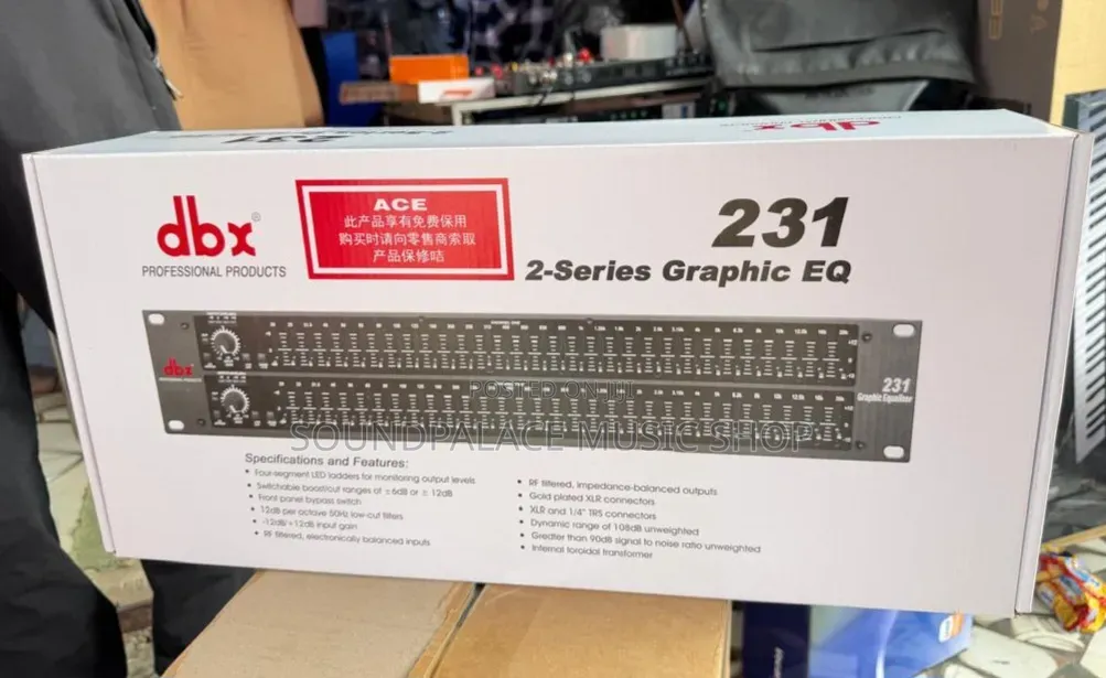 DBX 231 2-Series Graphic Equalizer. (31-Band Audio Processor)