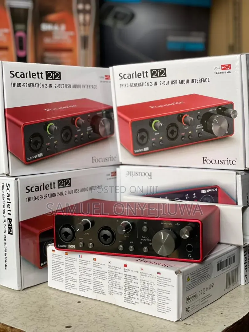 Focusrite Scarlett 2i2 3rd Gen Usb Audio Interface