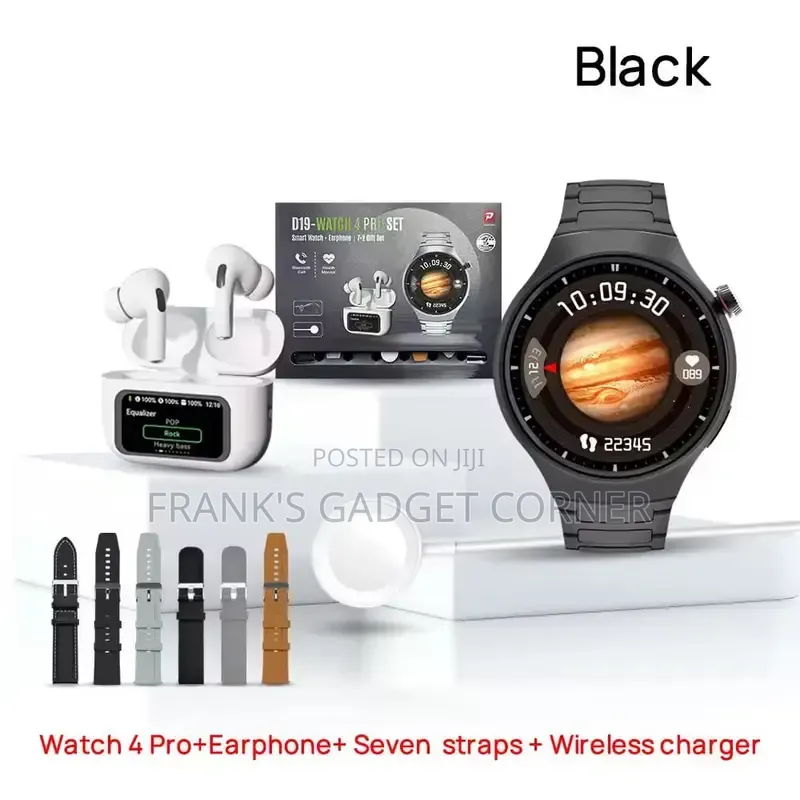 D19-Smart Watch 4 Pro Set