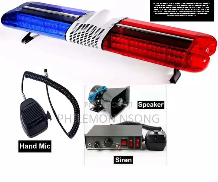Electronic Siren Amplifier With Speaker.
