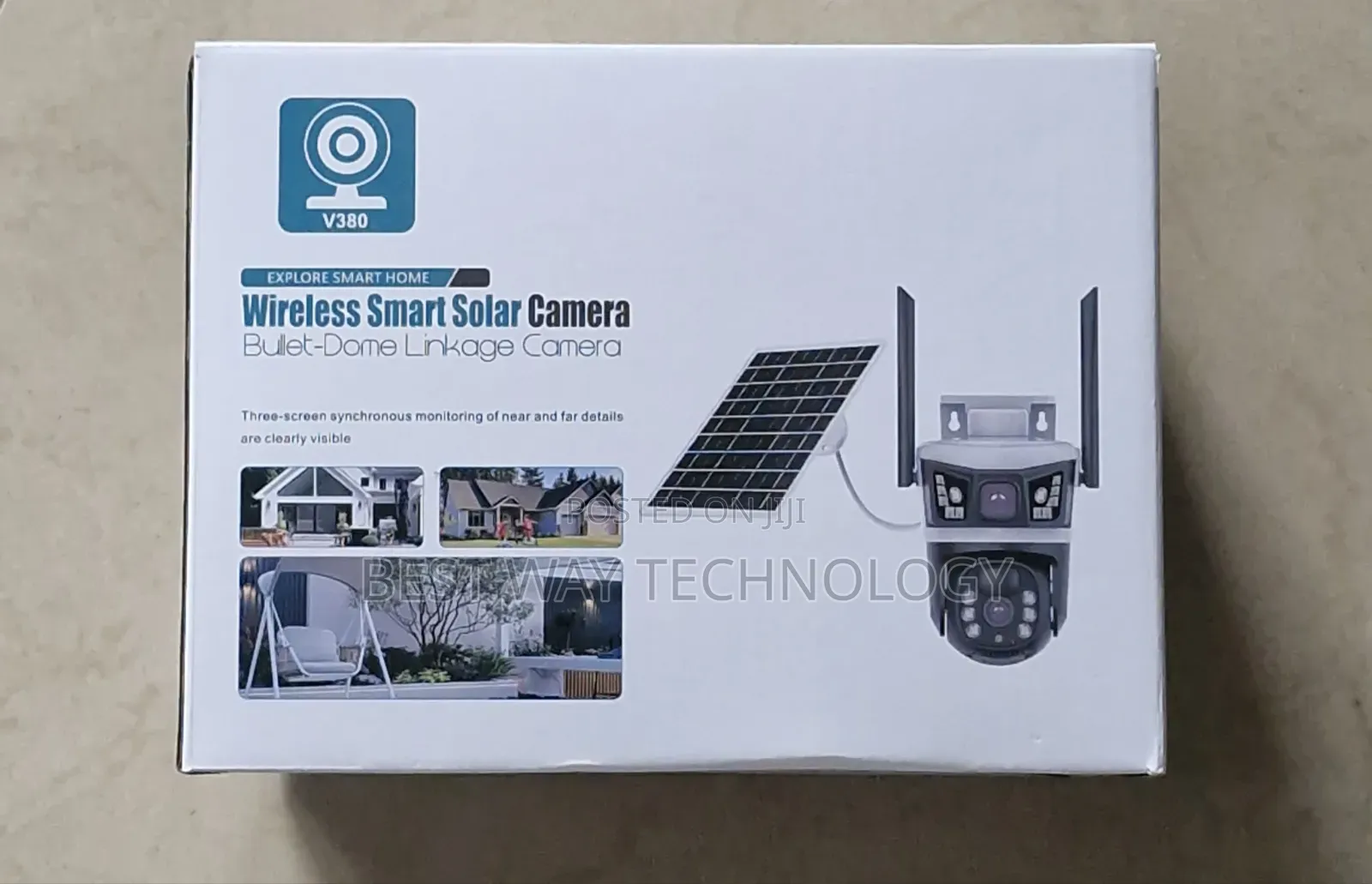 4g PTZ Solar Camera V380 Pro Dual Lens