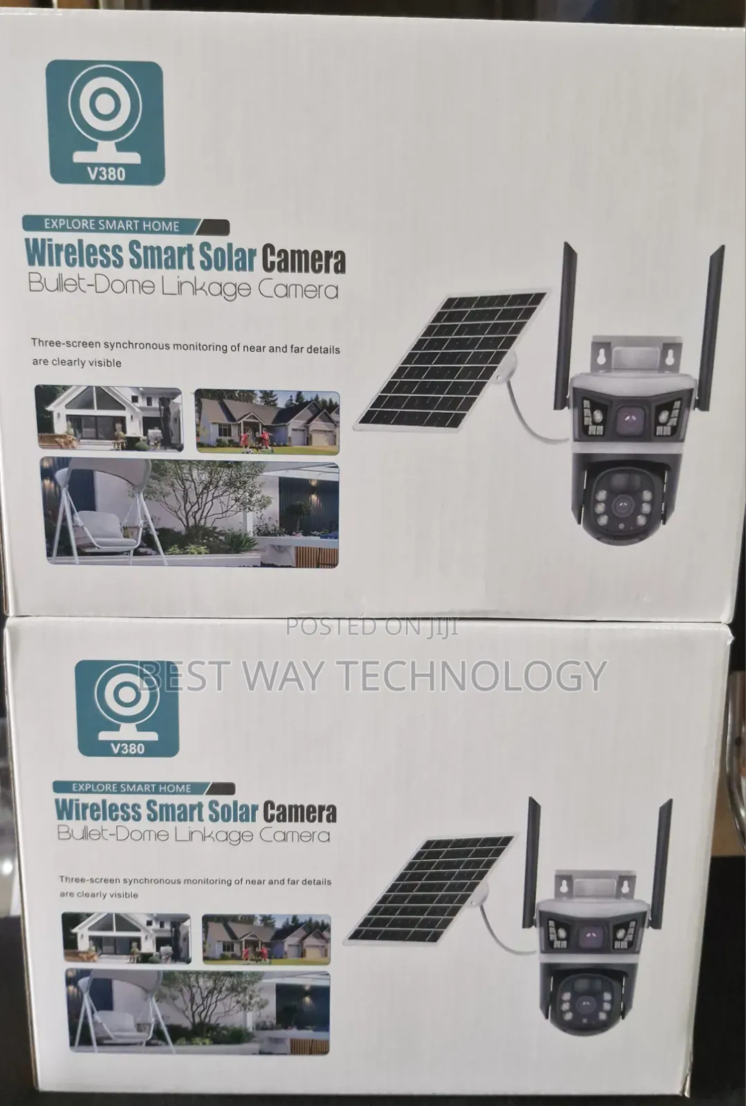 4g PTZ Solar Camera V380 Pro Dual Lens