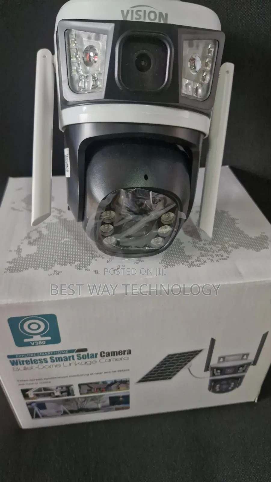 4g PTZ Solar Camera V380 Pro Dual Lens