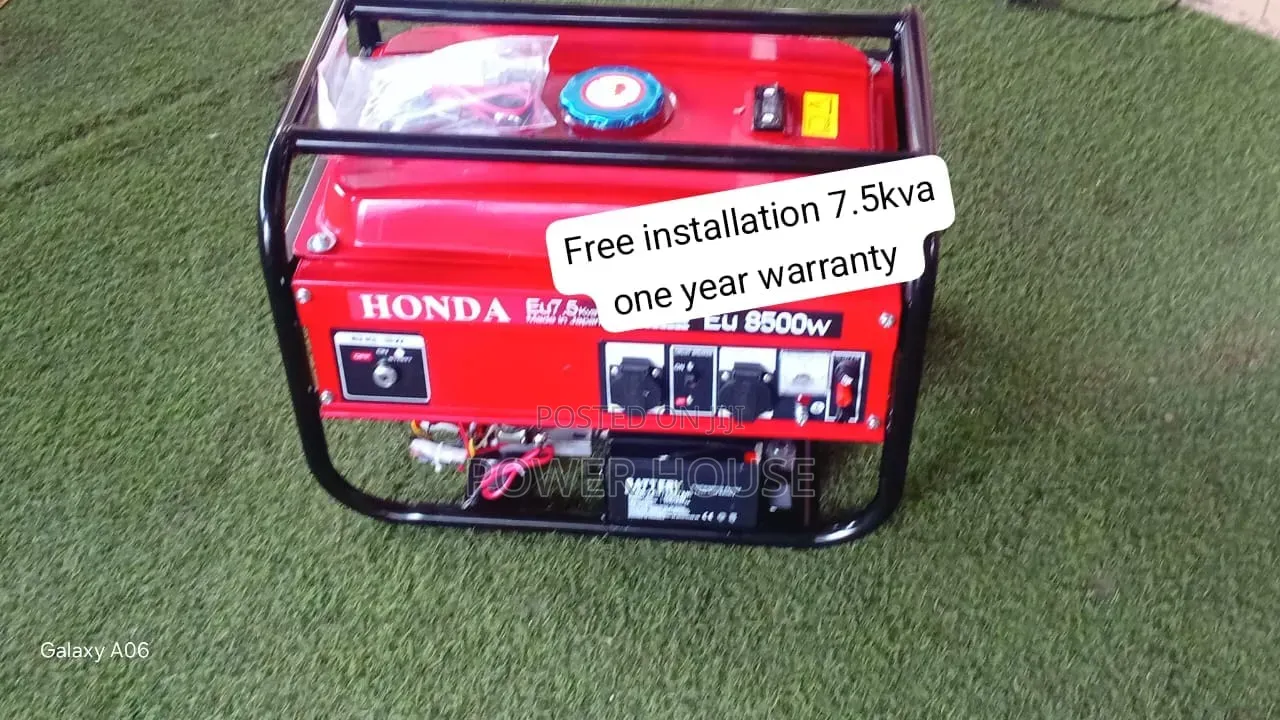 Honda 7.5kva Fuel-Efficient Power Generator 7.5kva