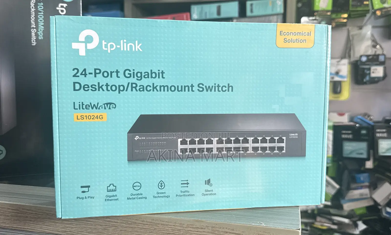 24port Gigabit Switch Tp Link Gigabit Rack Mounted Switch (Ls1024g)