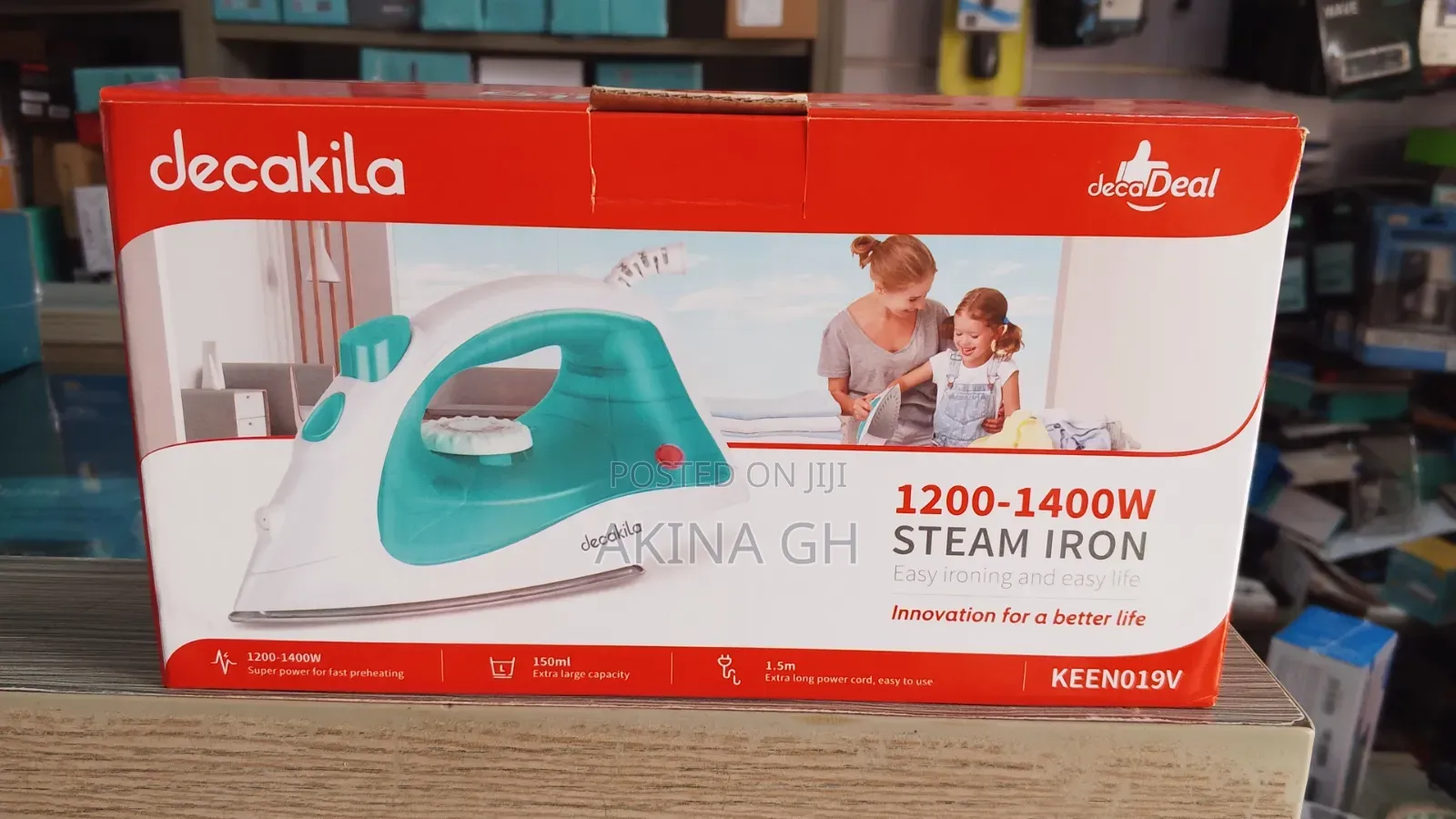 Decakila 1400w Steam Iron KEEN019V