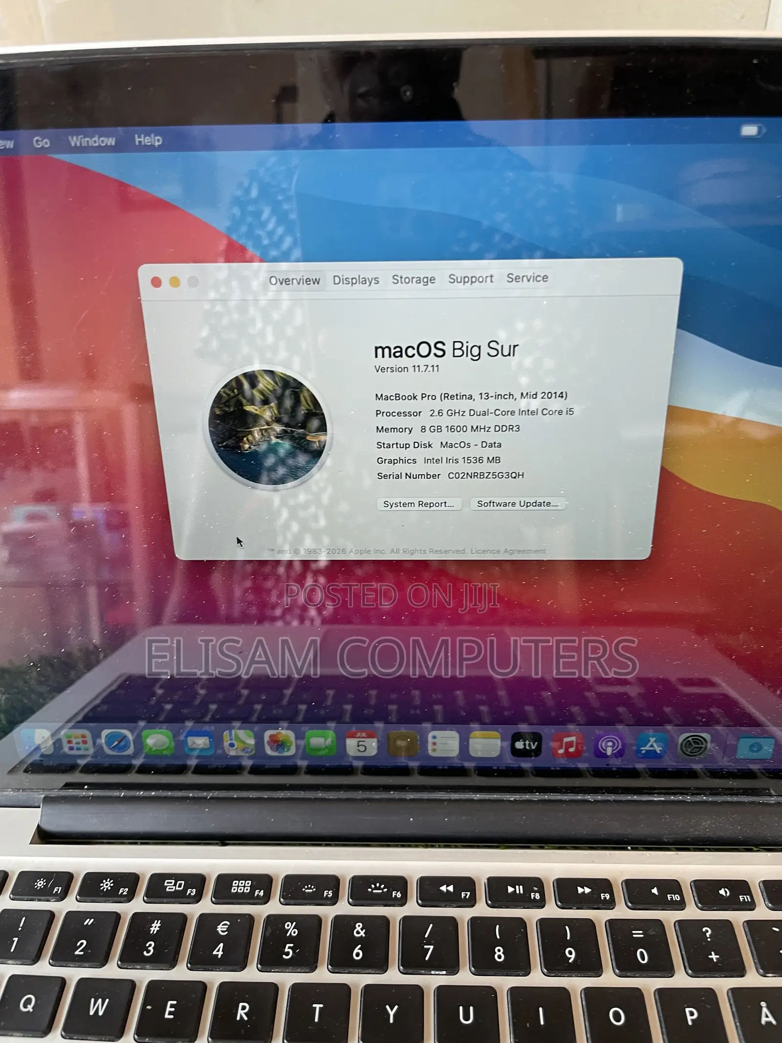Laptop Apple MacBook Pro 2014 8GB Intel Core i5 SSD 256GB