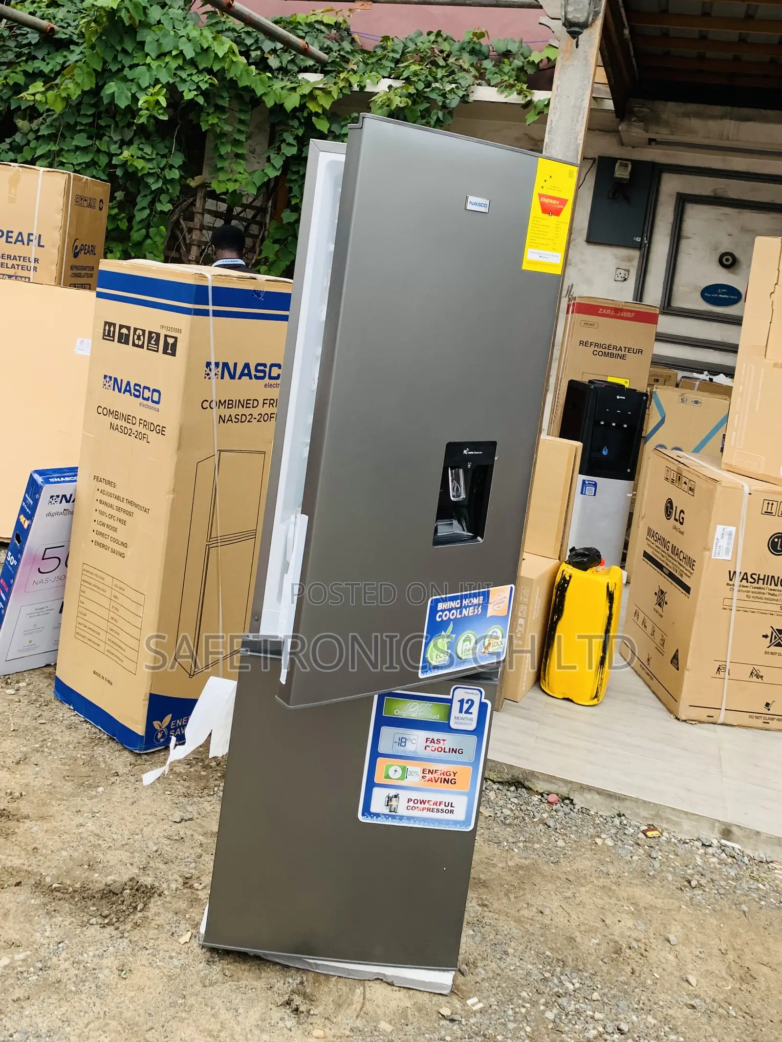 Lastest Grey Nasco 307Ltr Bottom Freezer Fridge[NASD2-40wd]