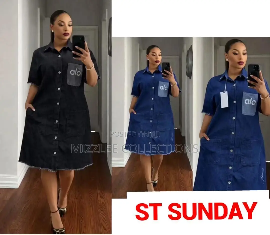 Ladies Jeans Dress in M-2xl