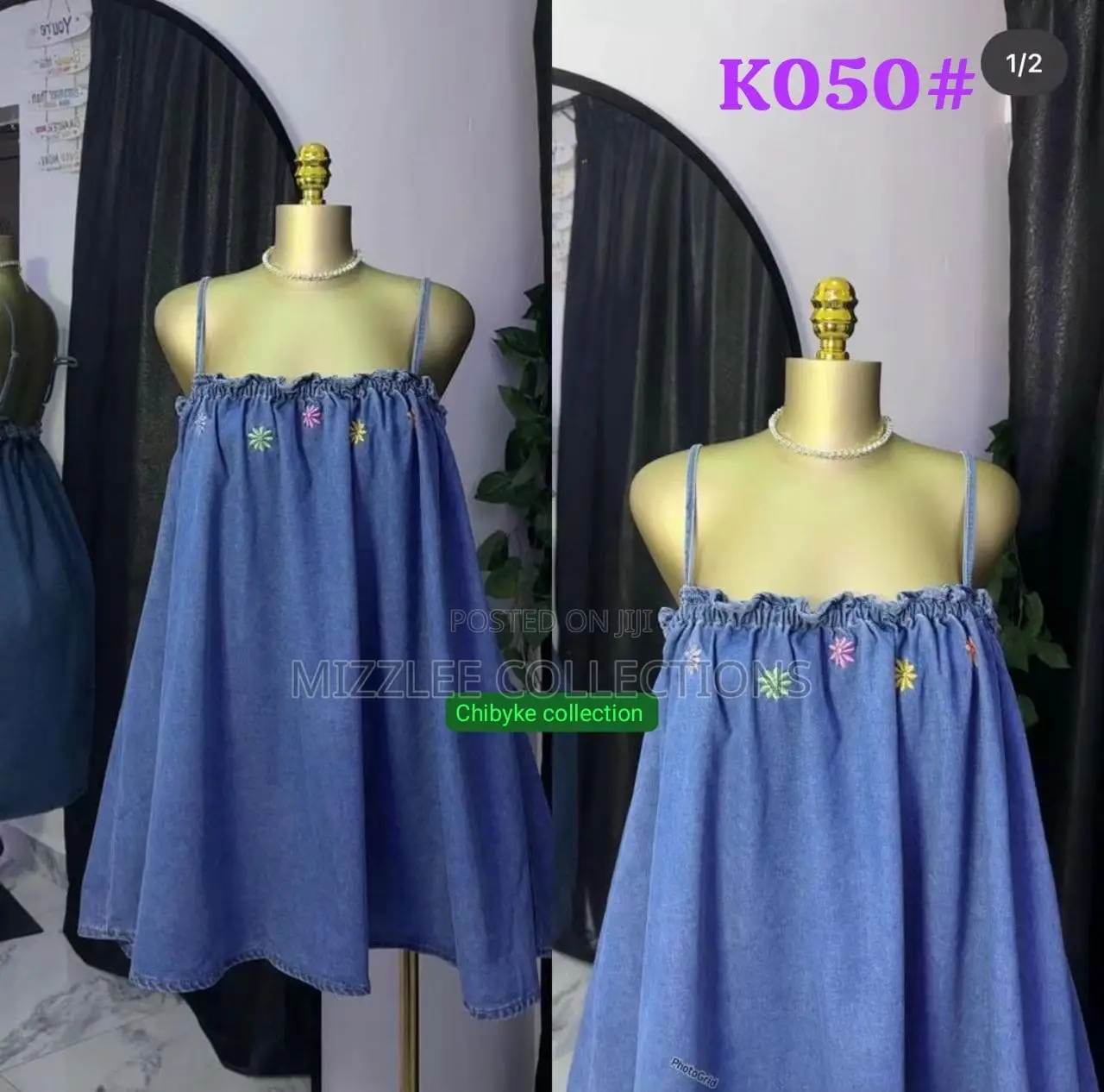 Ladies Jeans Dress in M-2xl