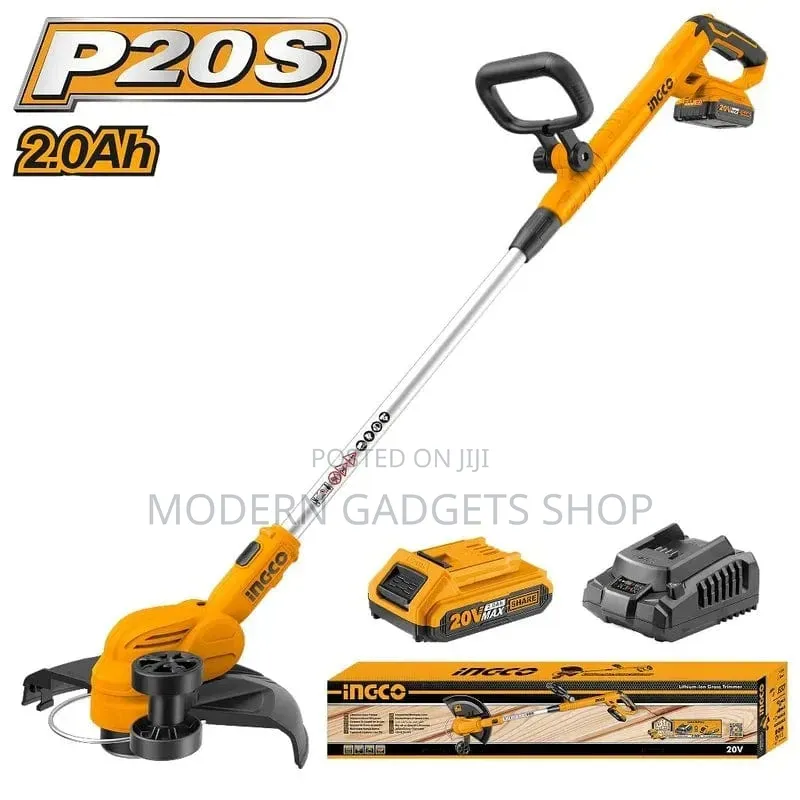 Cordless Grass Trimmer / Hand Lawn Mower – 20V Rechargeable