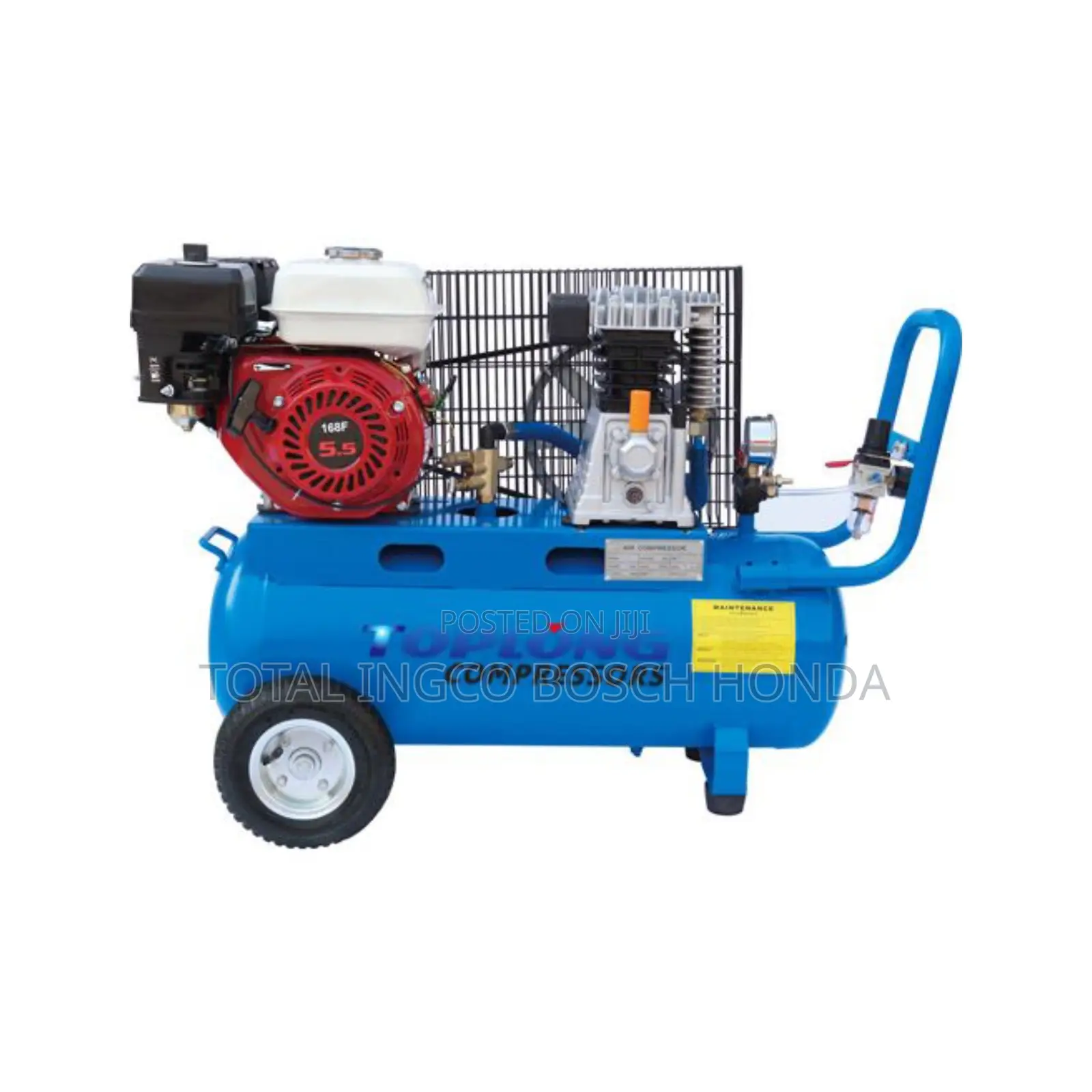 7 Horse Power Air Compressor Belt Driven Petrol 100liters Tank