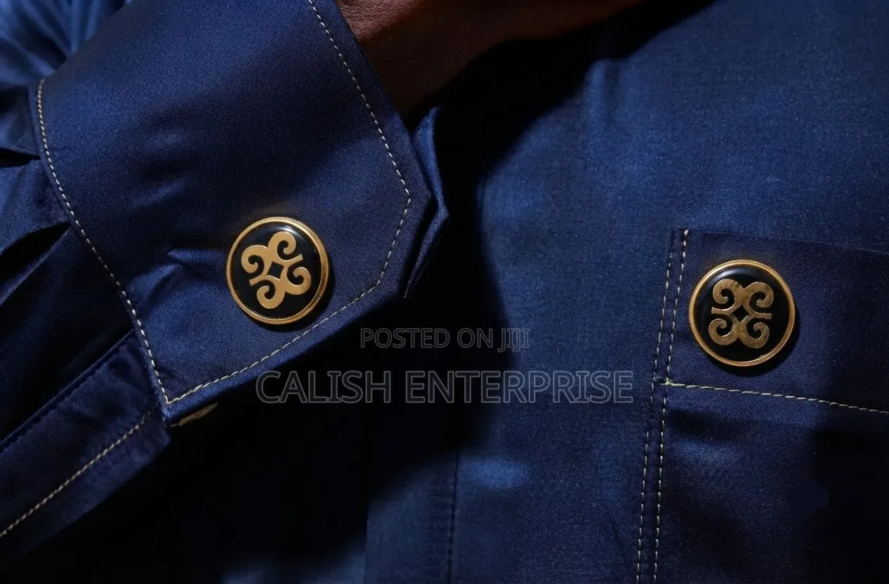 Premium Ghana-Inspired Cufflink Lapel Pin Set(Free Delivery)